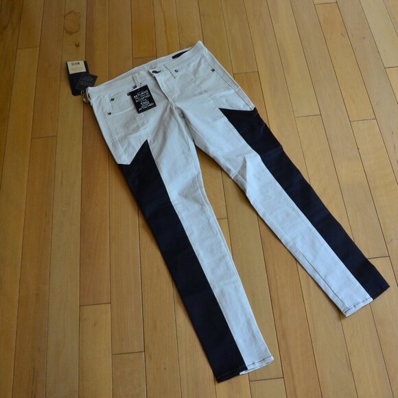 rag & bone/JEAN Grand Prix Paneled Leggings, Winter White Size 28 Fits like 27 - Picture 2 of 11